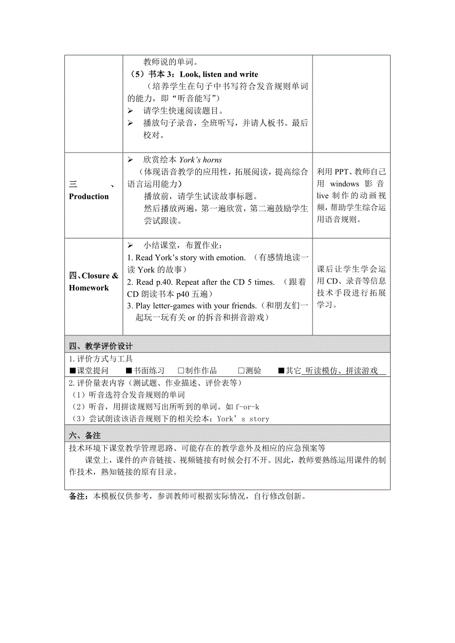 PEP 4 Unit 4 A Let’s spell教学设计_第4页