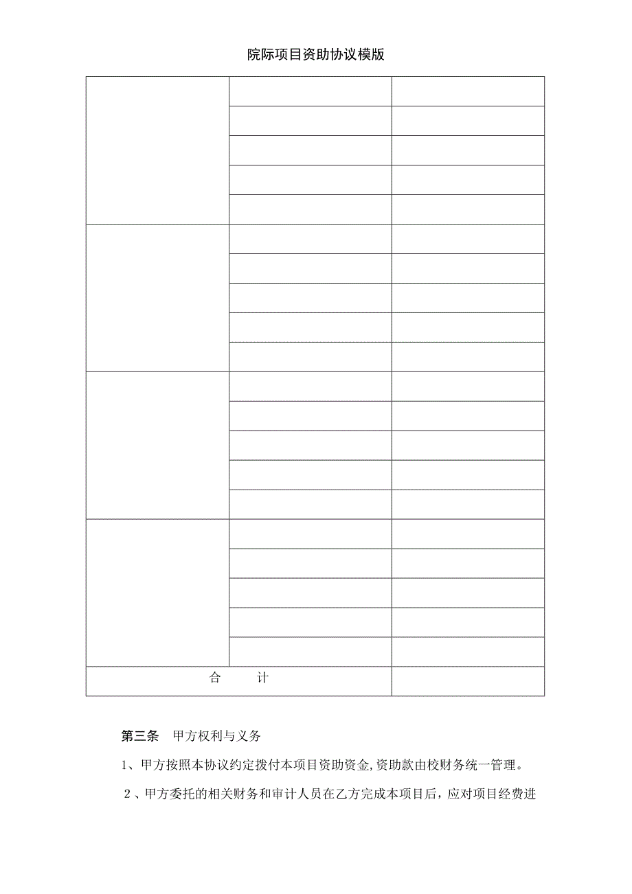 院际项目资助协议模版_第3页