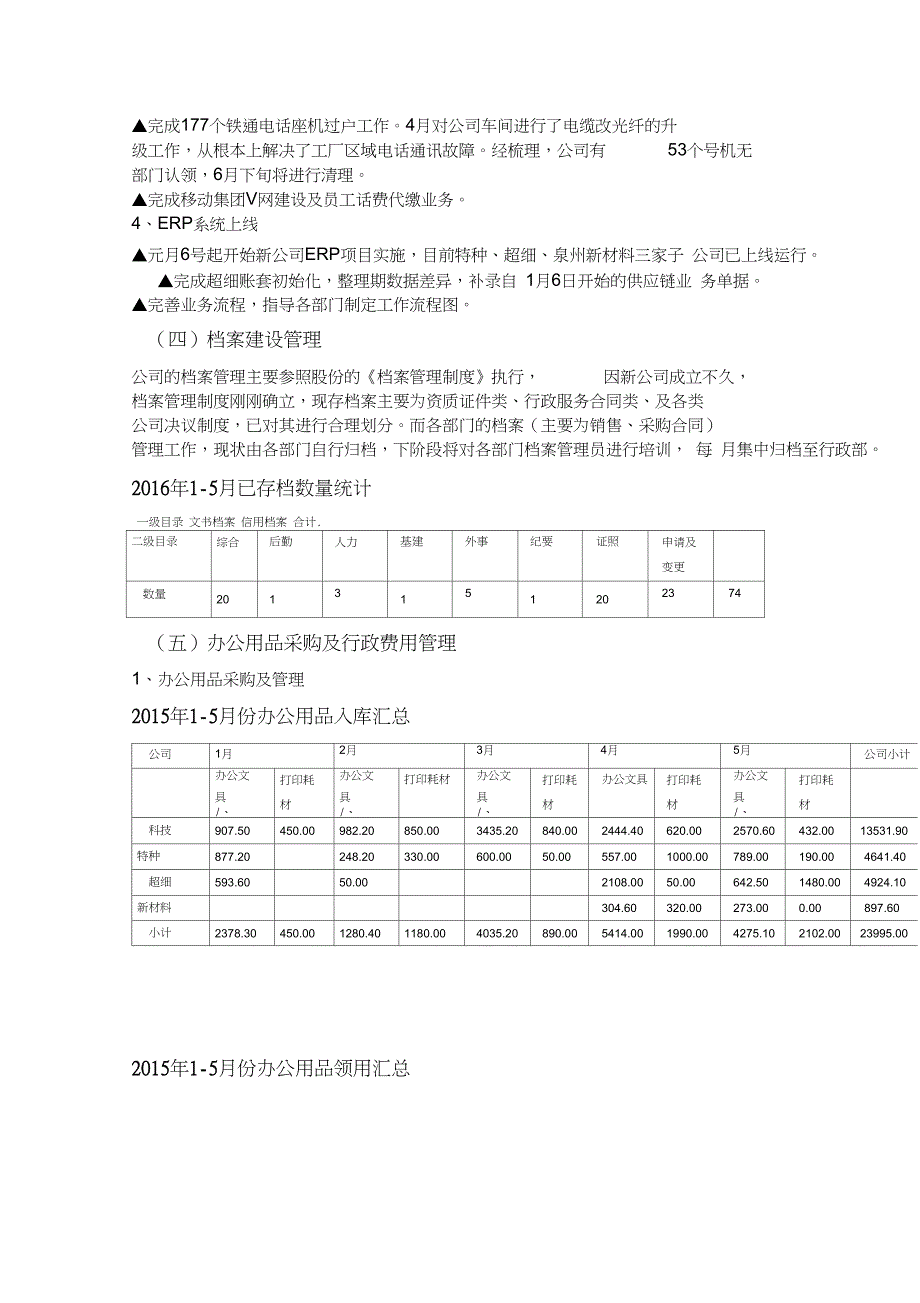 行政部年中总结_第2页