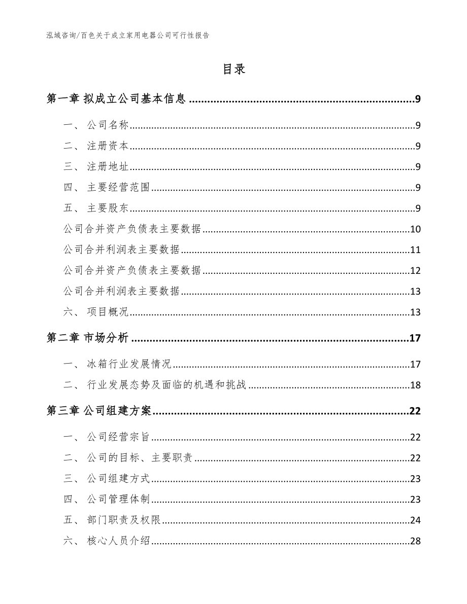 百色关于成立家用电器公司可行性报告（模板范本）_第2页