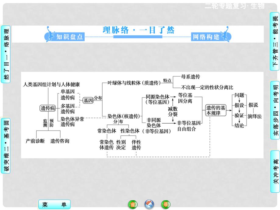 高三生物二轮复习 第1部分 专题4 第2讲 遗传的基本规律和伴性遗传课件 新人教版_第2页