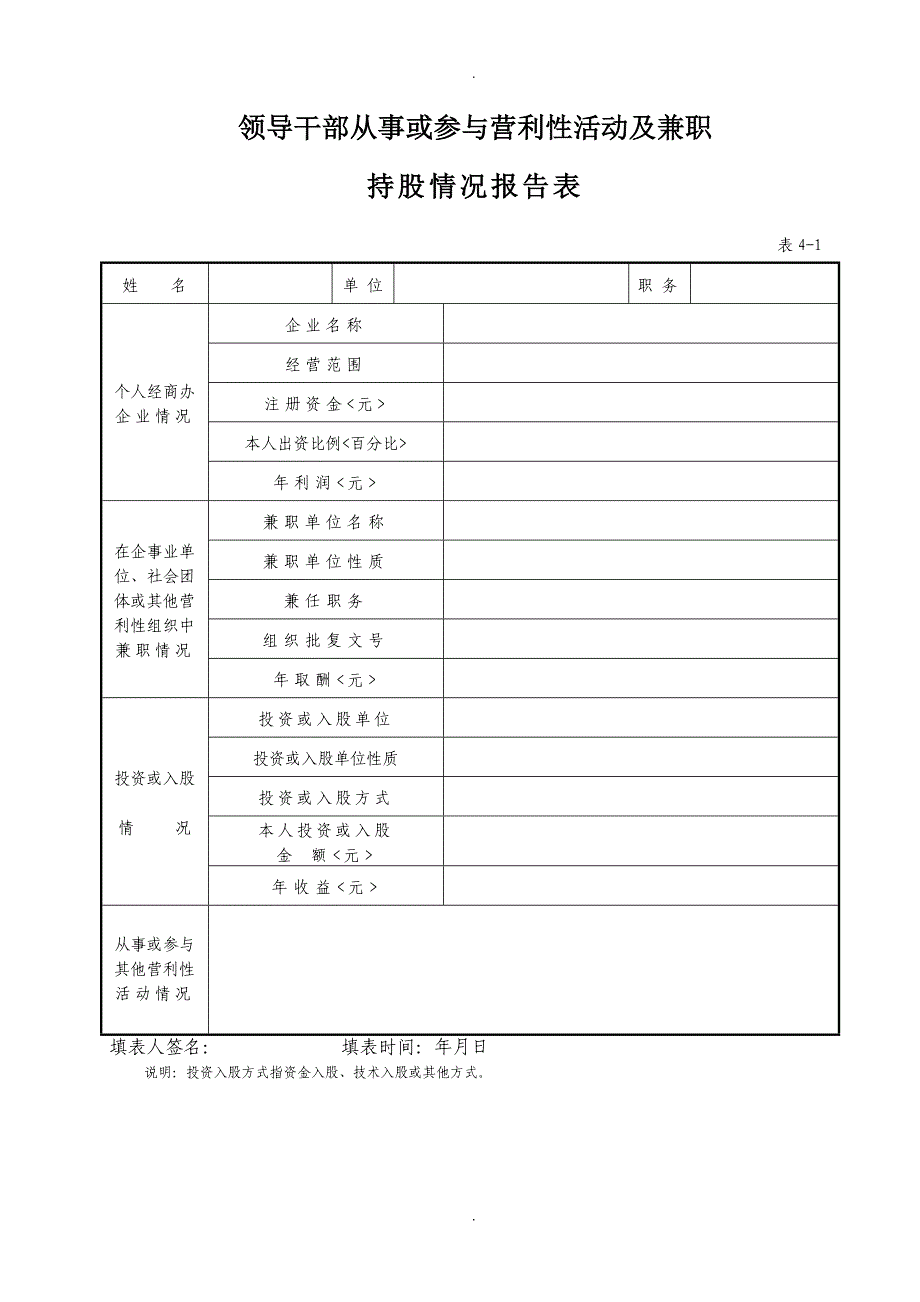 领导干部基本情况登记表_第5页