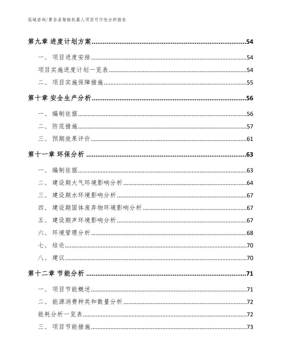 景谷县智能机器人项目可行性分析报告【范文】_第5页