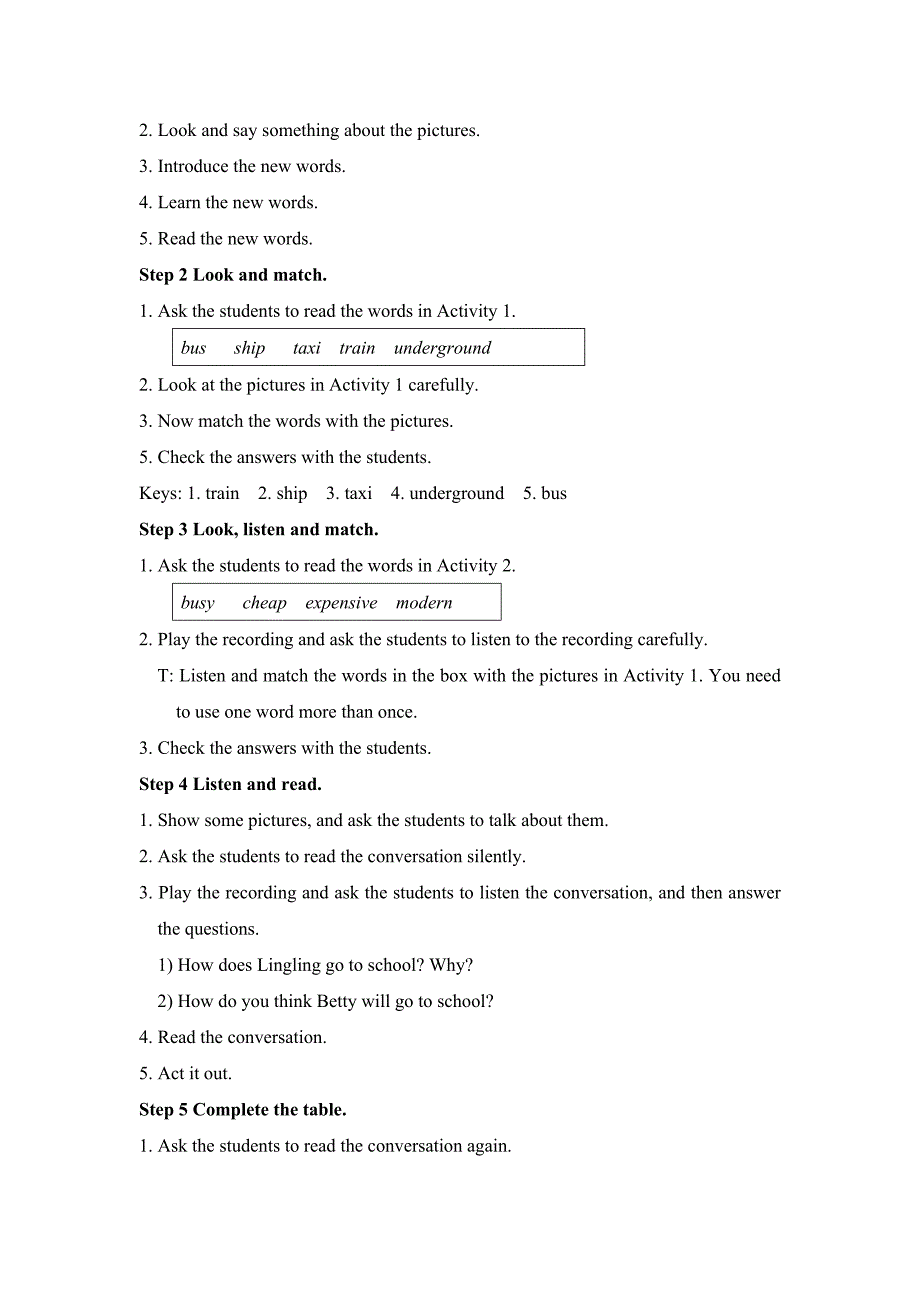 Module4Planesshipsandtrains教案_第3页