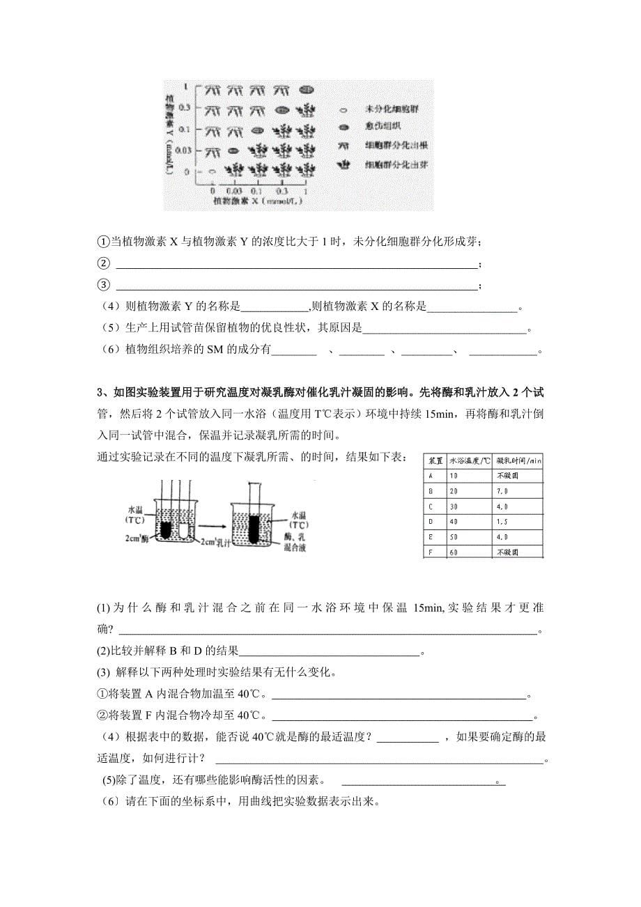 高中生物选修1综合练习题试题_第5页