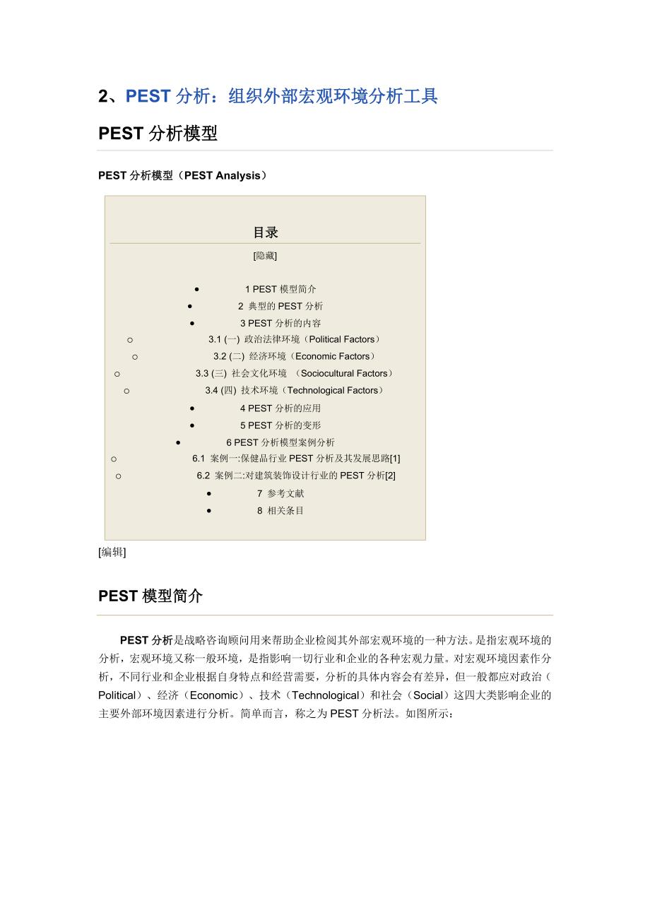 PEST分析组织外部宏观环境分析工具_第1页