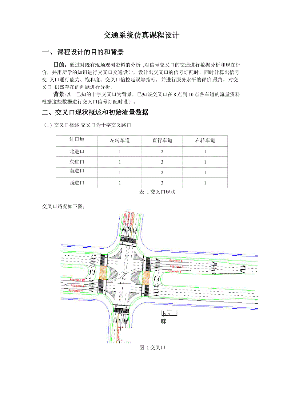 交通仿真课程设计_第1页