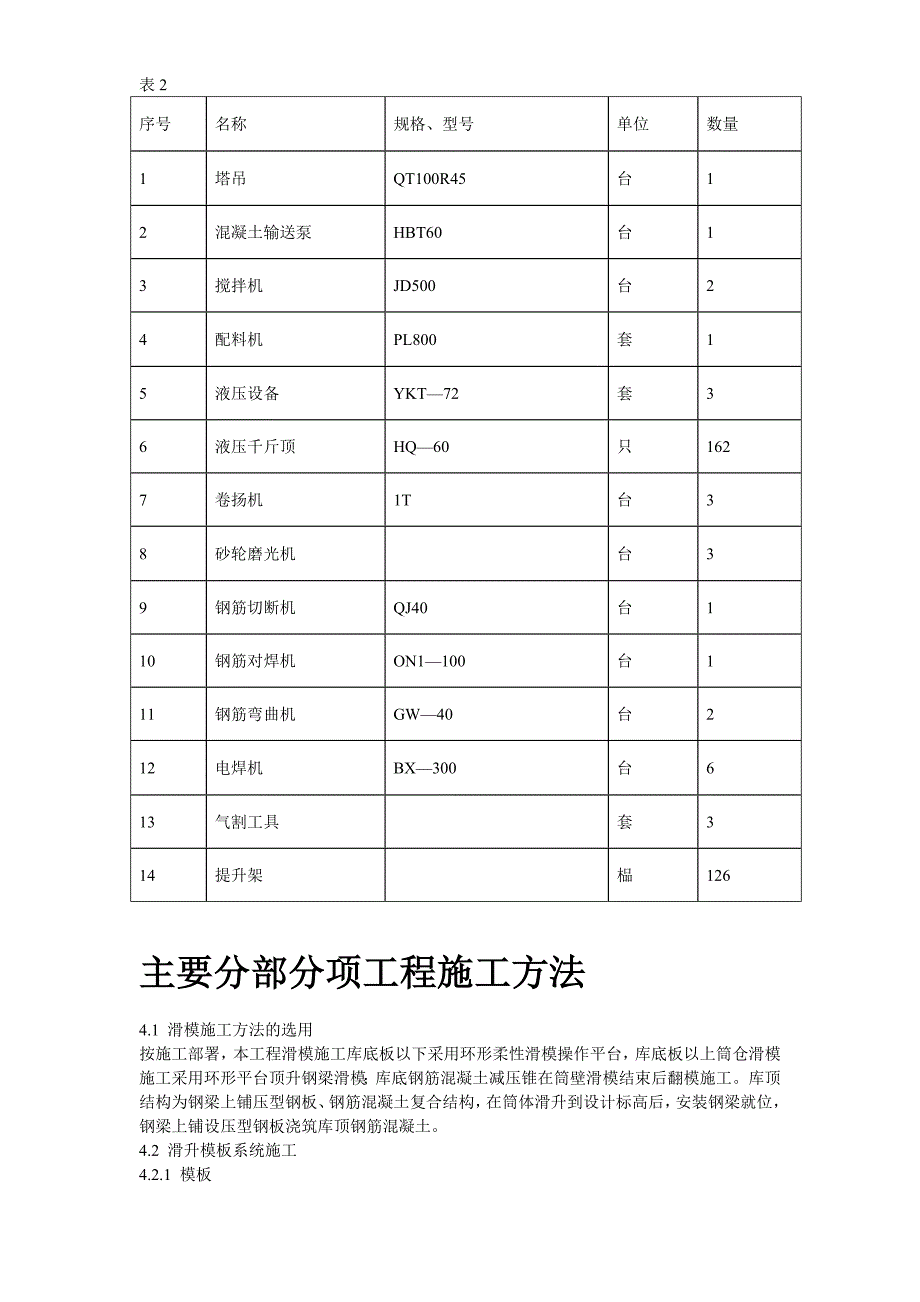 新《施工方案》某水泥库体滑模施工组织设计方案_第4页