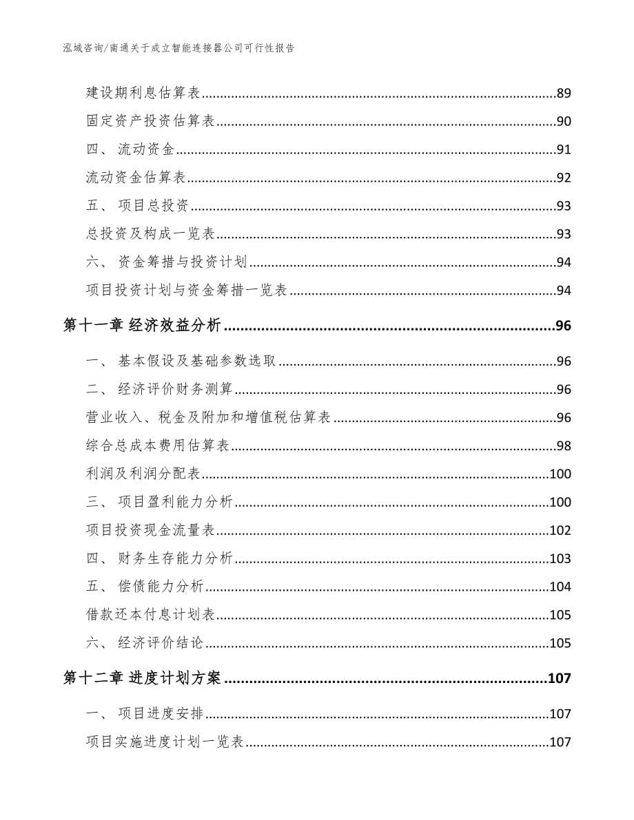 南通关于成立智能连接器公司可行性报告（范文）_第5页