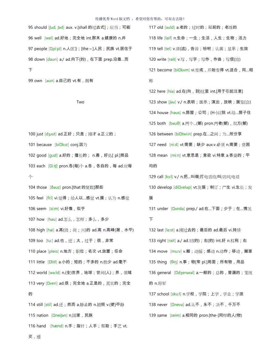 常用英语单词大全Word版_第3页