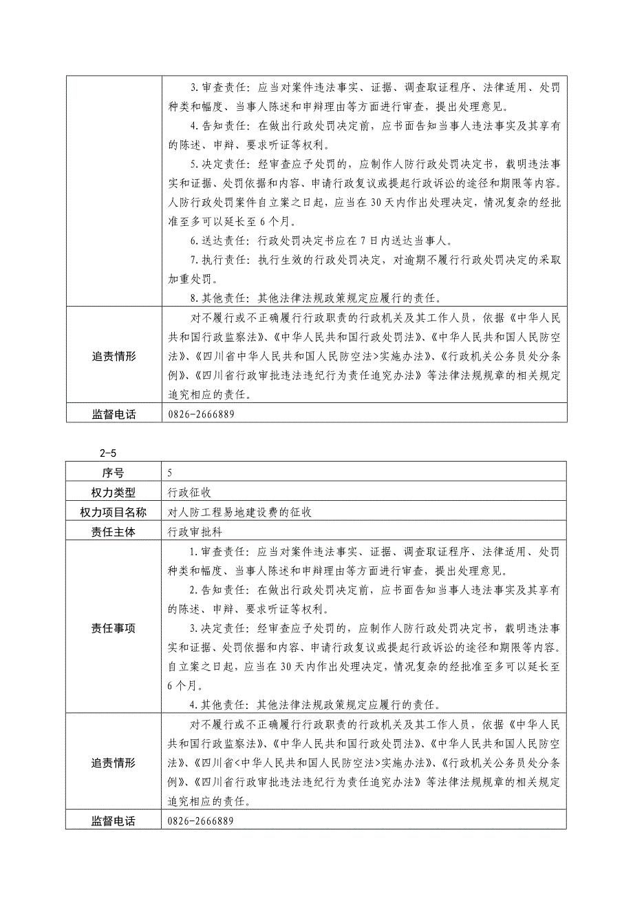 广安人民防空办公室主体责任清单.DOC_第4页