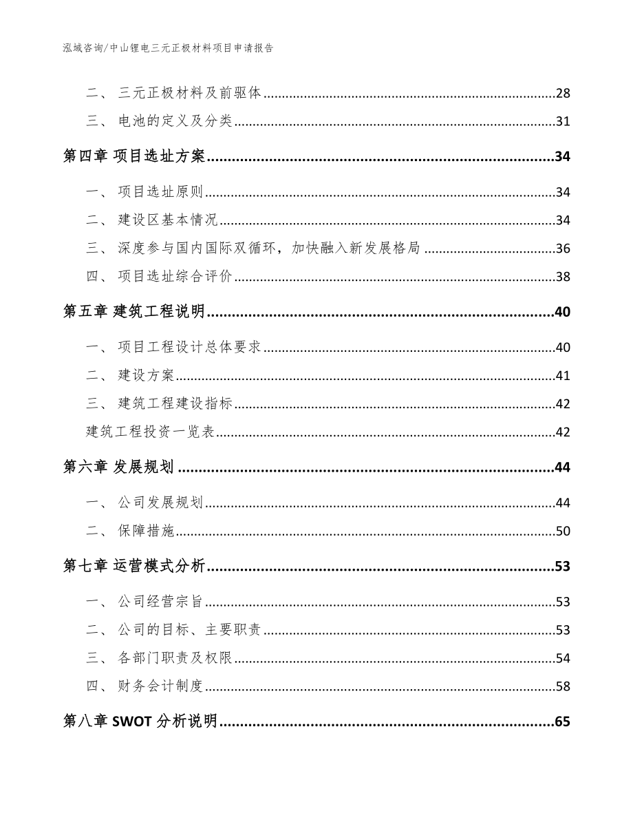 中山锂电三元正极材料项目申请报告（范文）_第2页