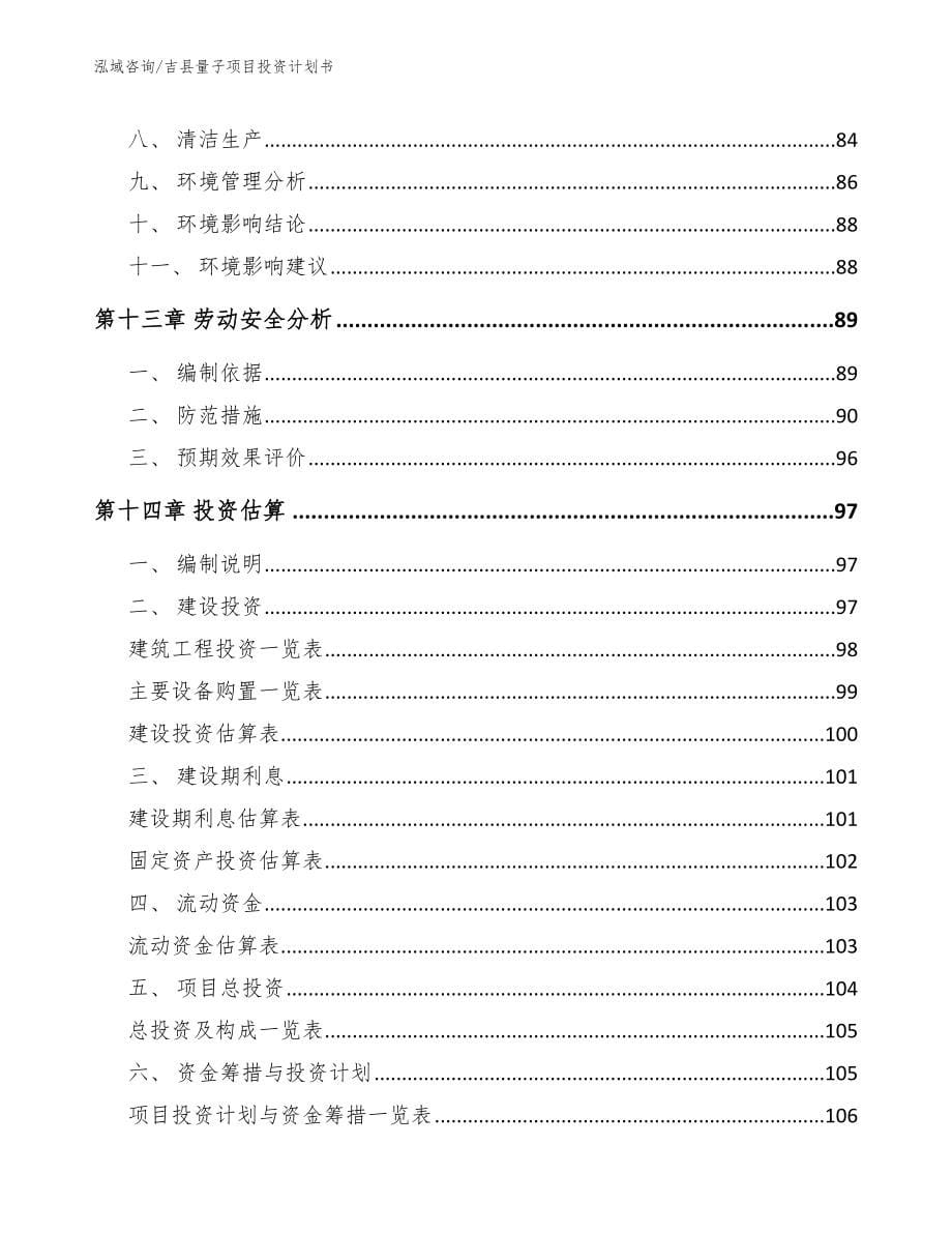 吉县量子项目投资计划书模板参考_第5页