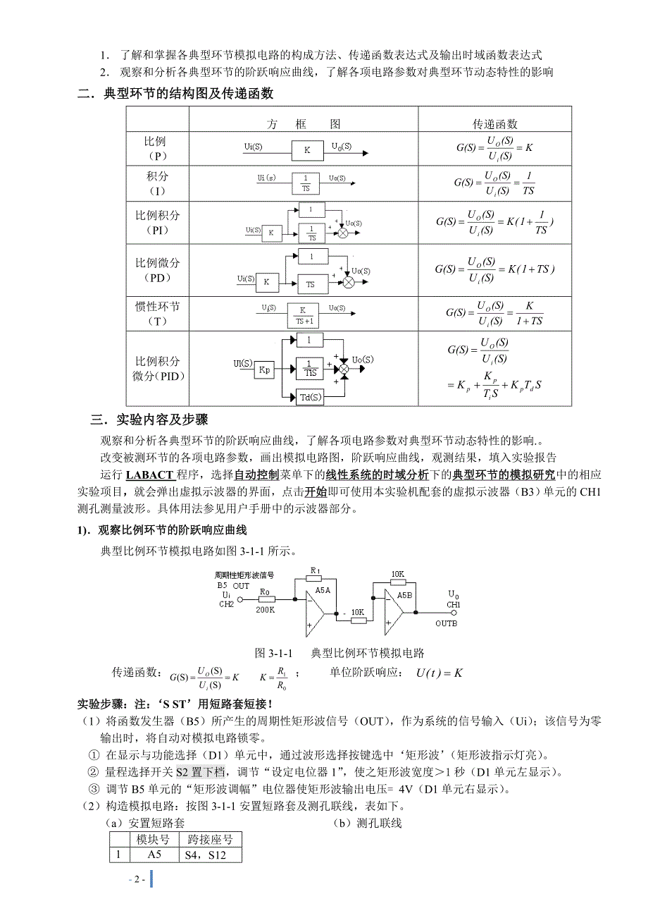 自动化控制实验报告_第2页