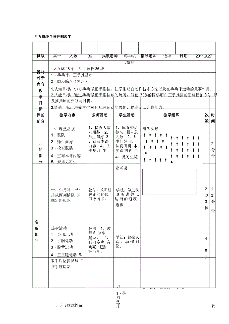 乒乓球正手推挡球教案_第1页
