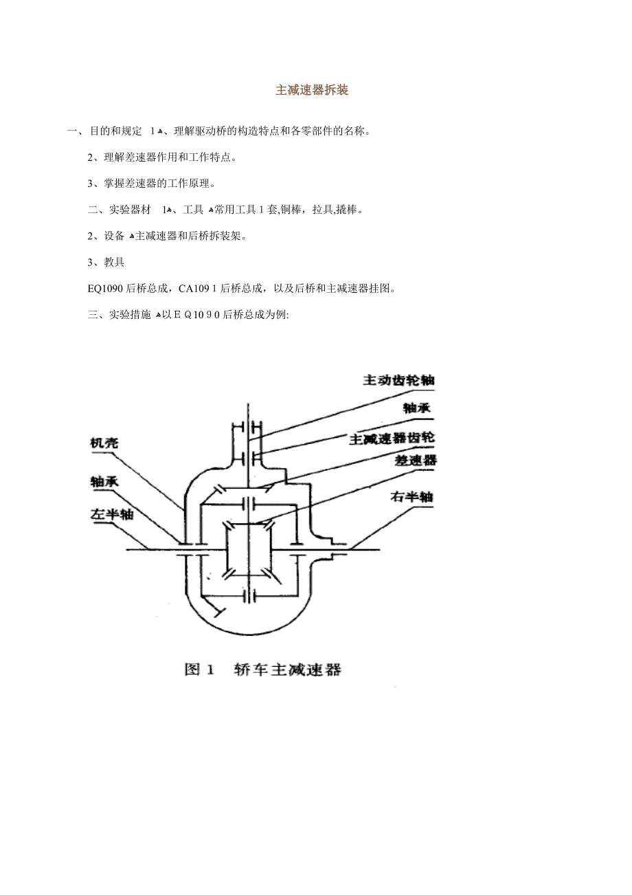 主减速器拆装_第1页