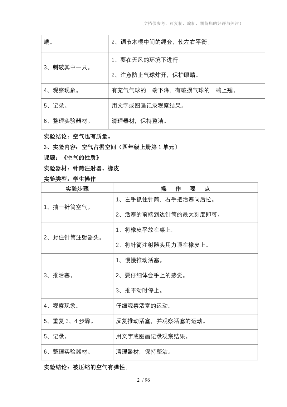 苏教版小学科学实验操作项目及技能要求_第2页