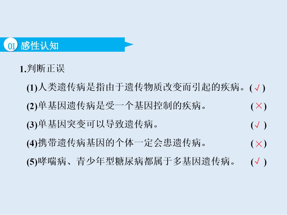 高中新创新一轮复习生物通用版课件：必修2 第一单元 第4讲 人类遗传病和基因定位_第4页