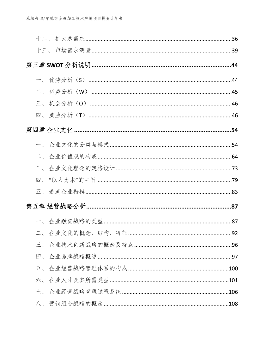 宁德钽金属加工技术应用项目投资计划书（模板范本）_第3页