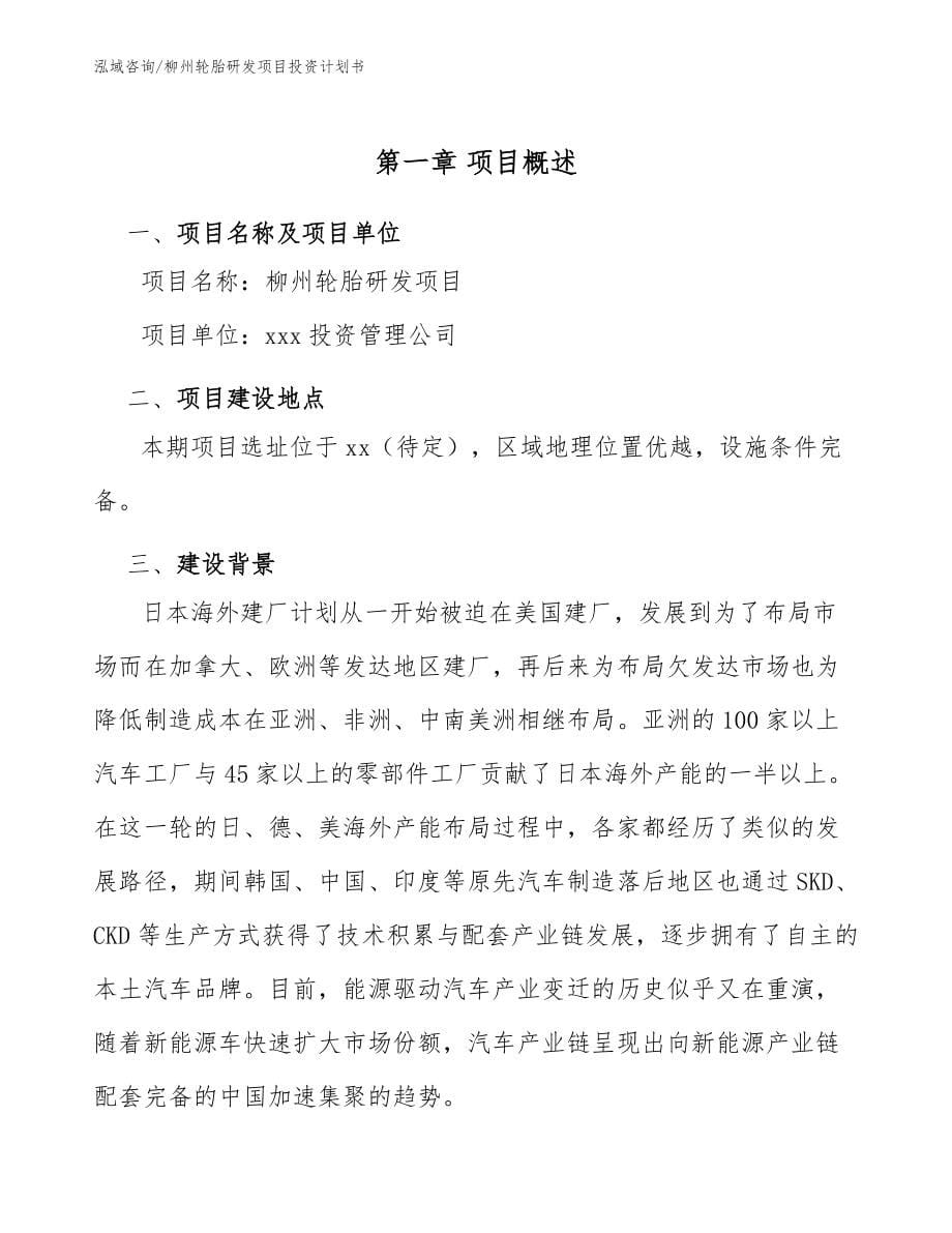 柳州轮胎研发项目投资计划书_第5页