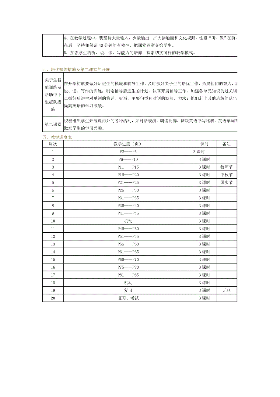 五年级上册英语教学工作计划.doc_第3页