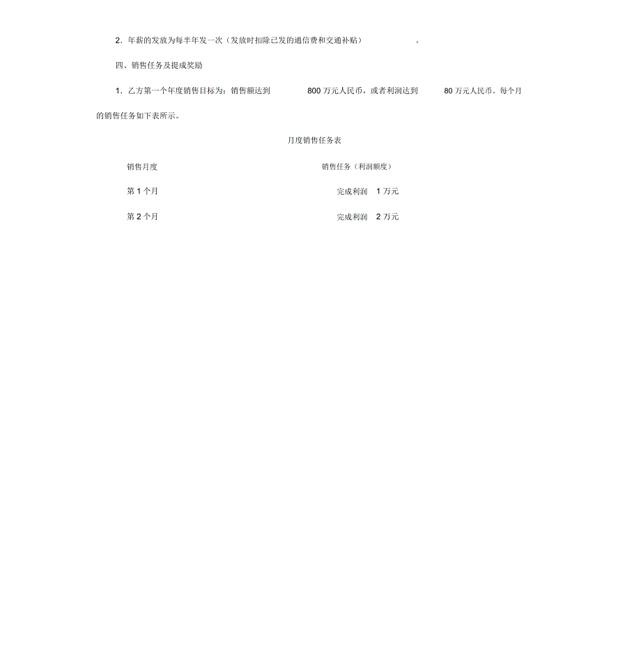 销售利润提成合同范本_第2页