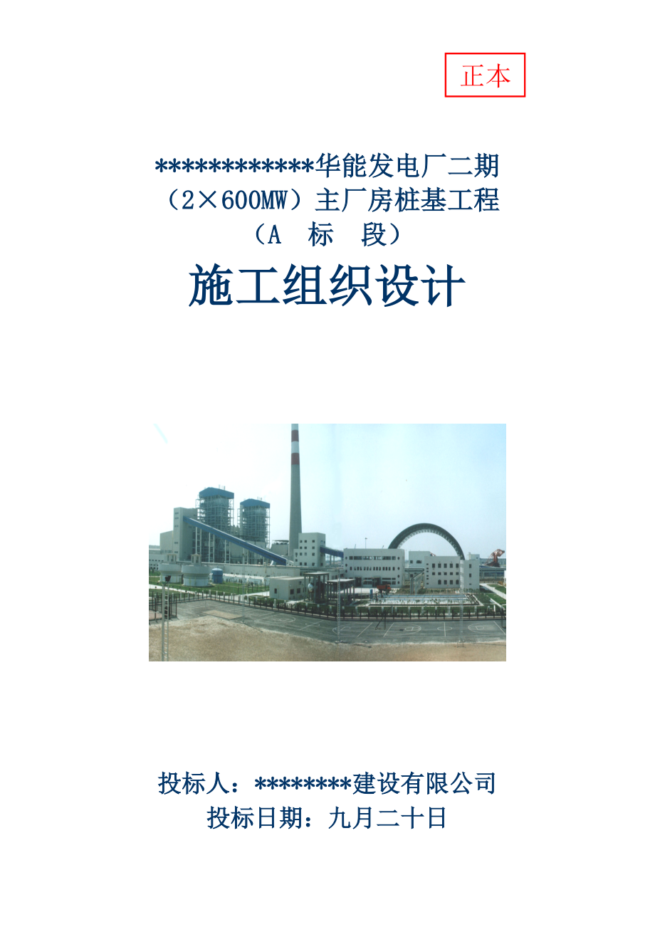 华能发电厂二期桩基础综合施工专题方案_第1页