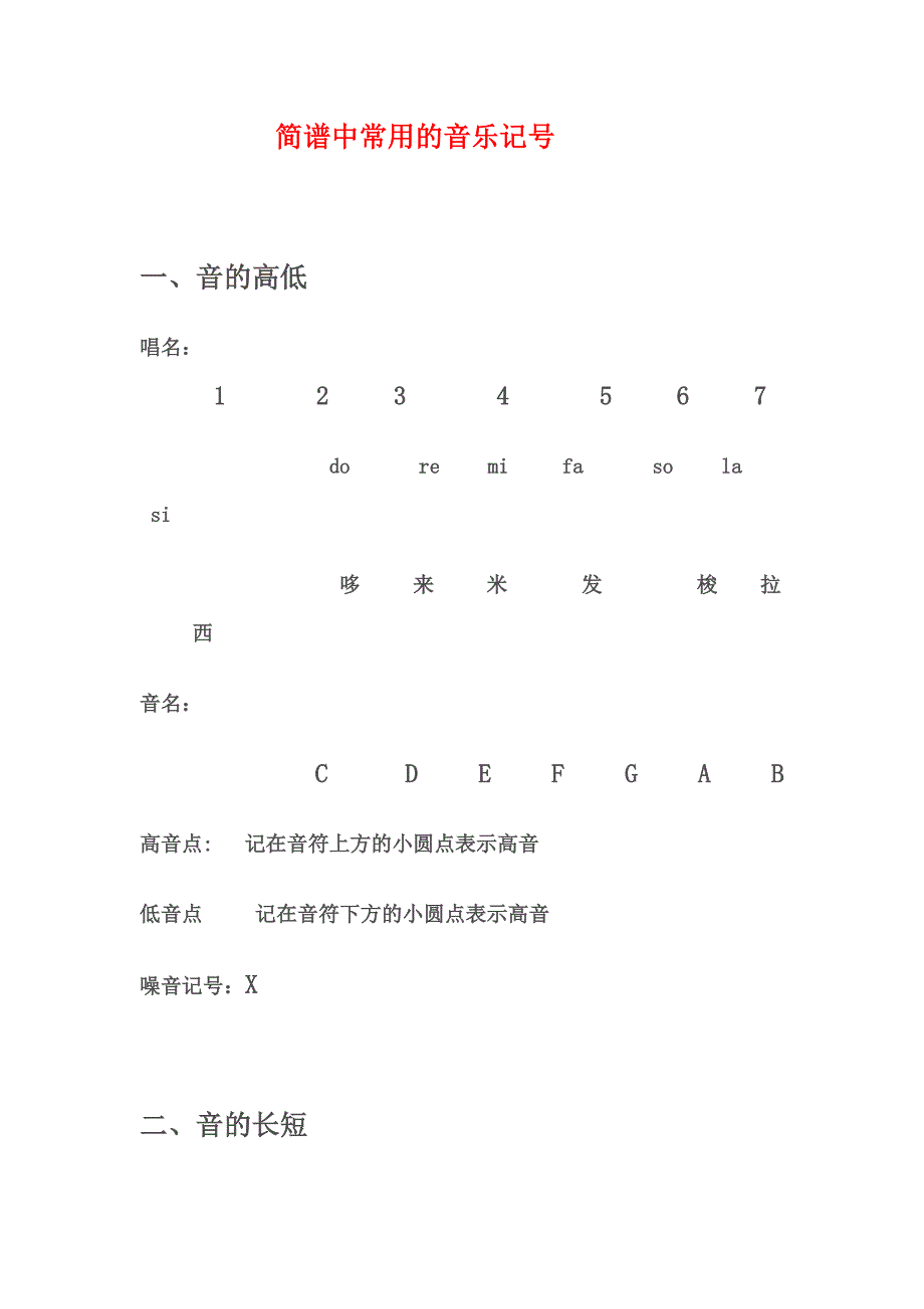 常用音乐记号_第1页