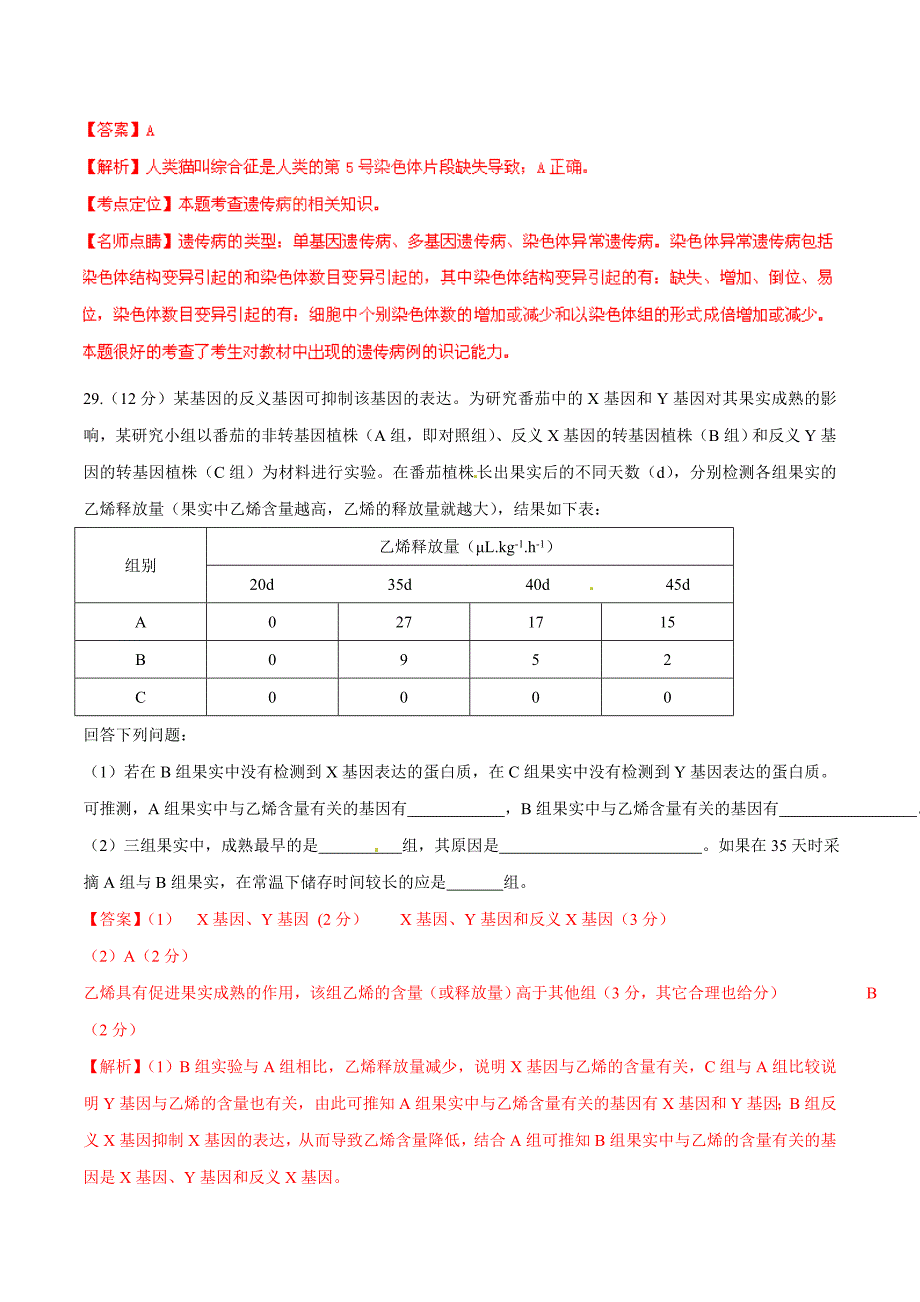 2015年高考试题（新课标Ⅱ卷）——理科综合（解析版）.doc_第4页