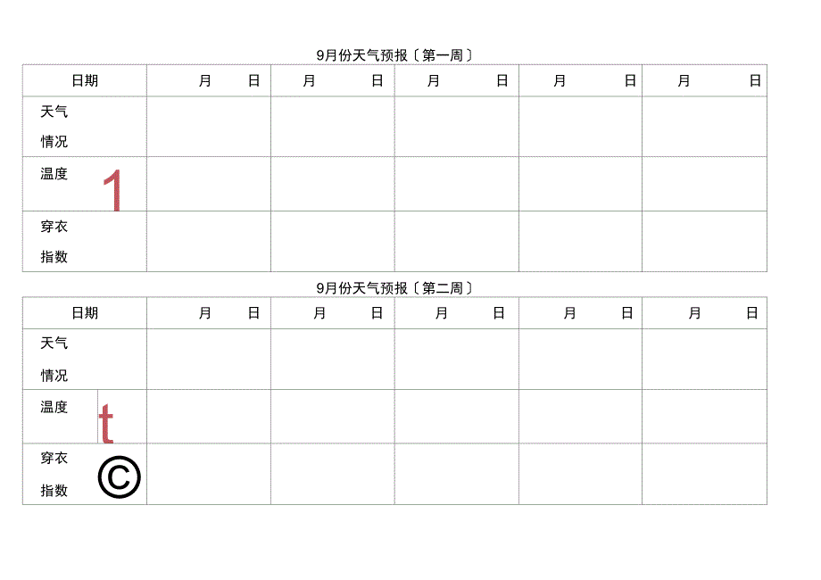 幼儿园教育大班天气预报实用模板_第1页