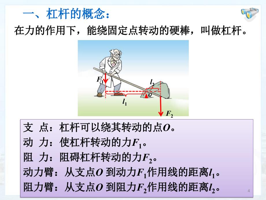 最新人教版八年级物理杠杆ppt课件_第4页