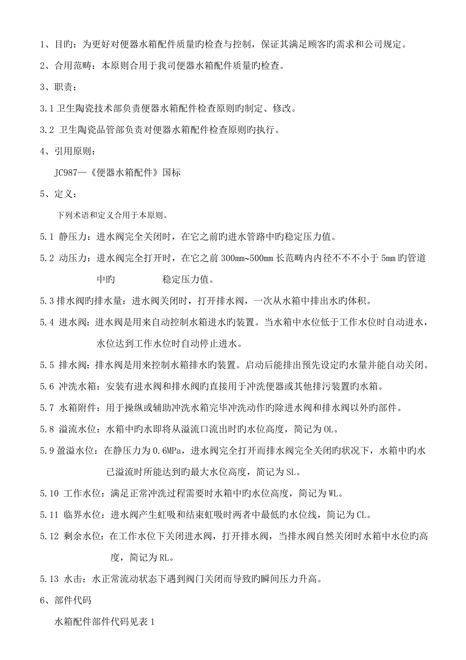 水箱配件检验重点标准_第1页