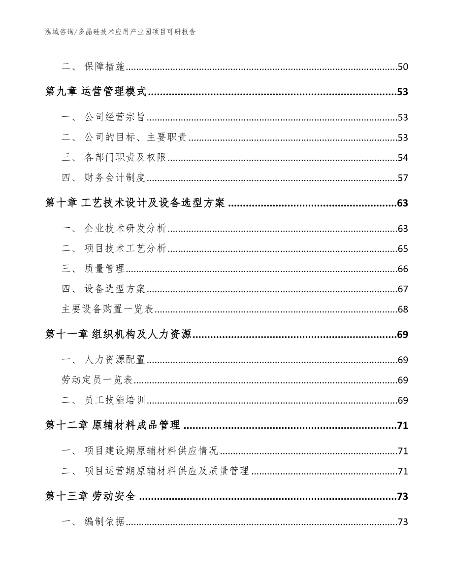 多晶硅技术应用产业园项目可研报告_第3页