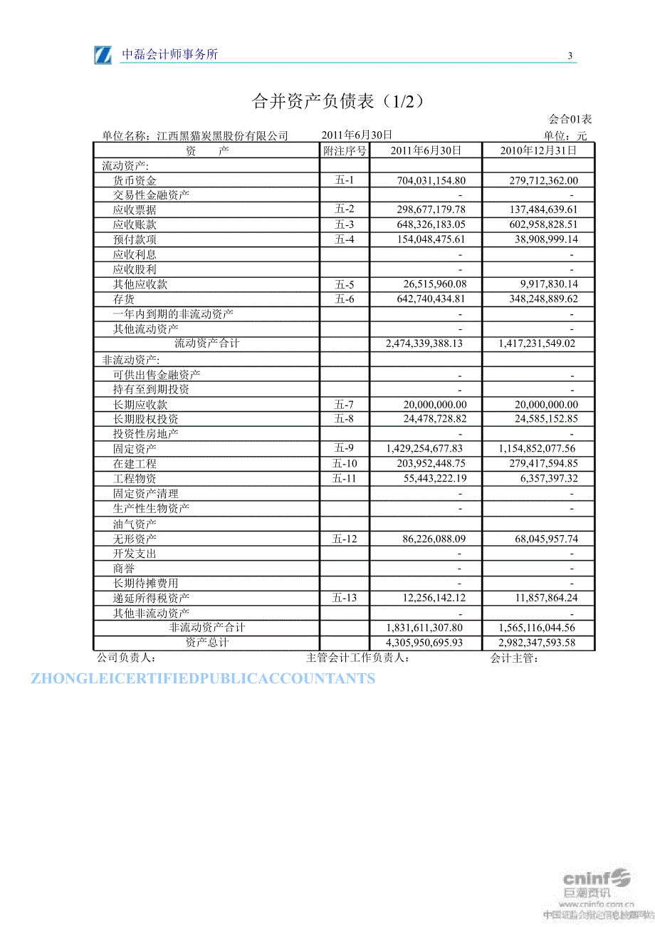 黑猫股份半审计报告_第3页