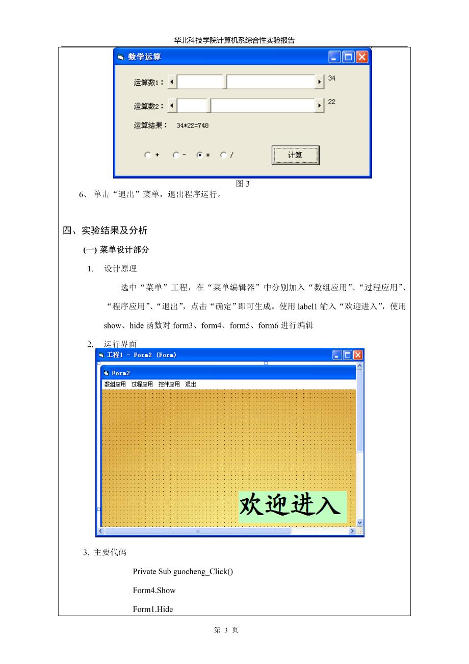 vb综合实验报告格式_第4页
