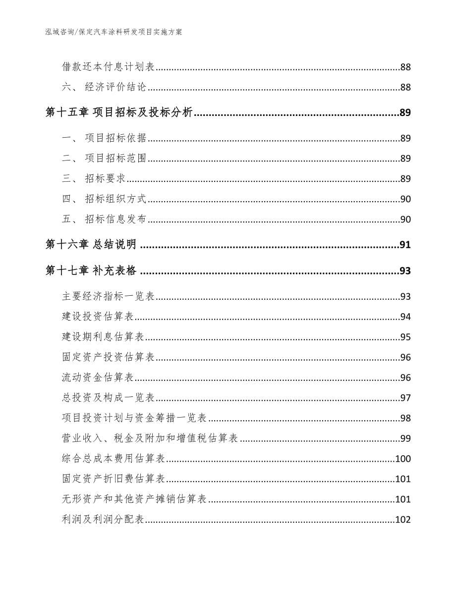 保定汽车涂料研发项目实施方案范文_第5页