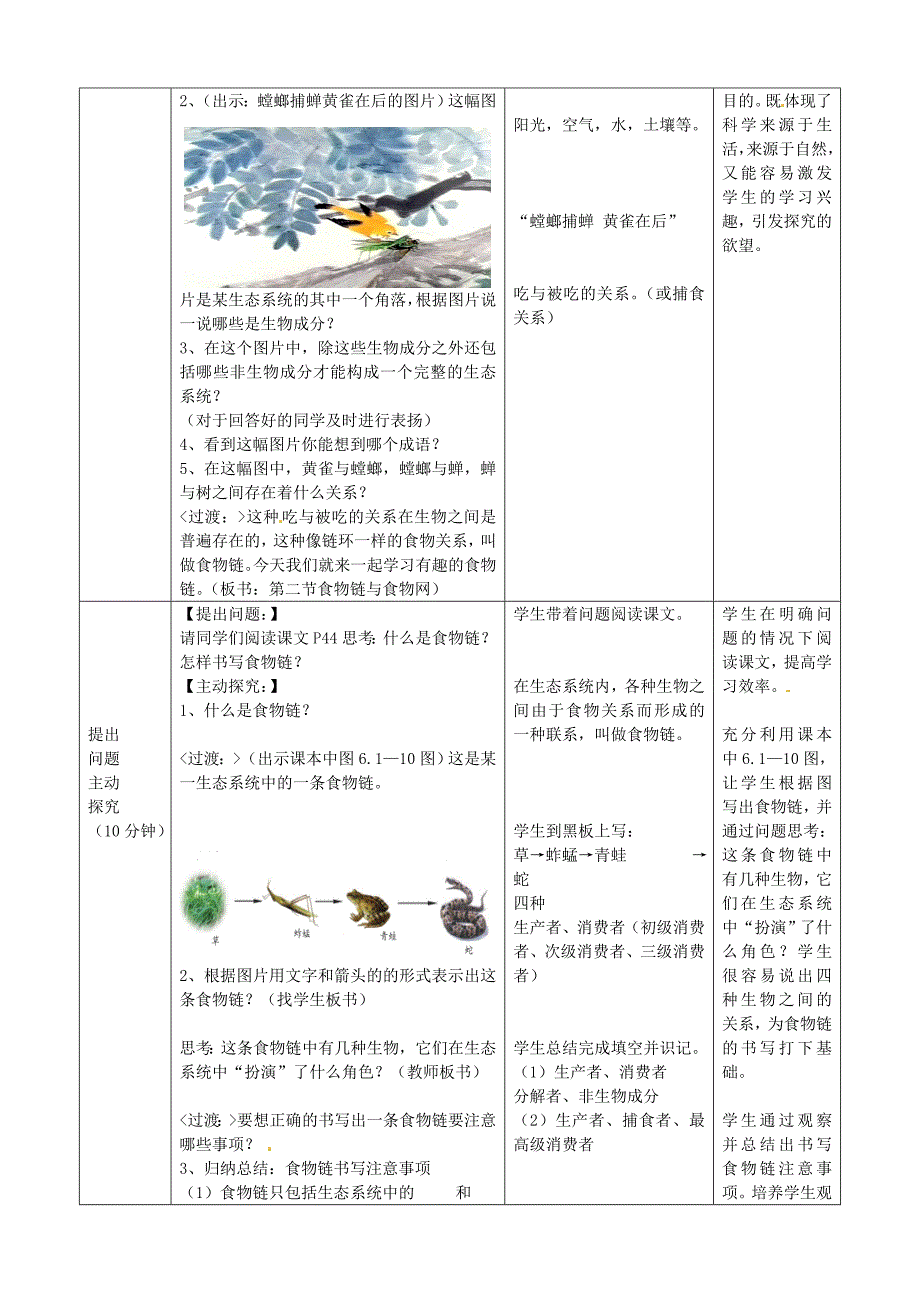 精选类八年级生物下册第6单元第2章第2节食物链和食物网教学案1无答案新版济南版_第2页