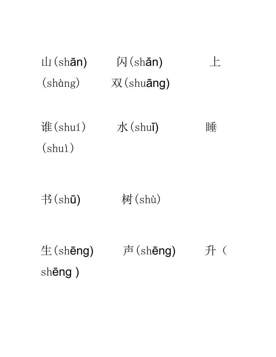 小学语文一二年级易读错、写错的字_第5页