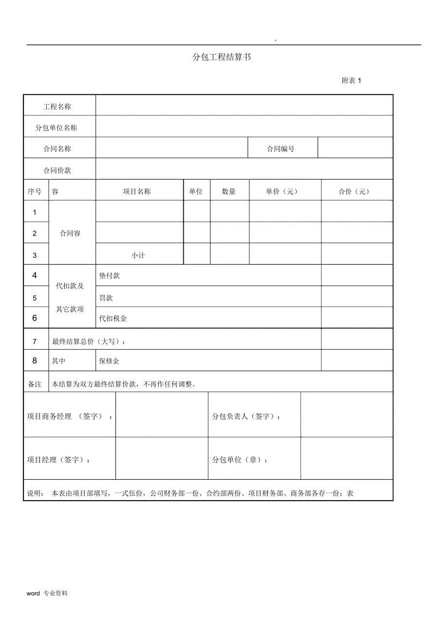 分包工程结算书_第5页