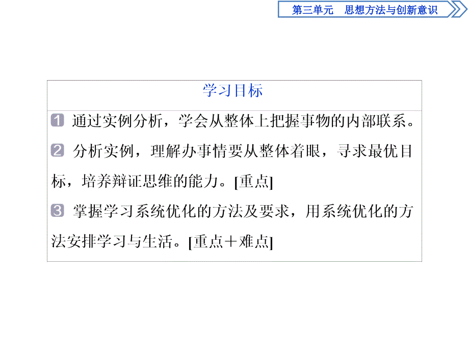 人教版政治必修四同步课件：第三单元 第七课 第二框　用联系的观点看问题_第4页