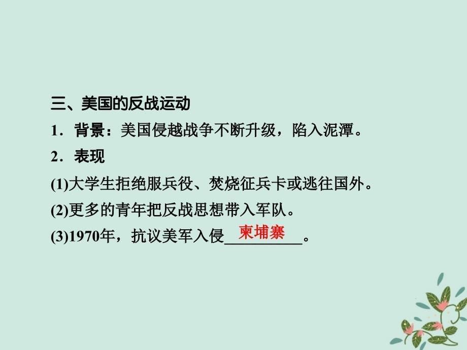 2018年高中历史 第四章 雅尔塔体系下的&amp;ldquo;冷战&amp;rdquo;与和平 4.2 世界反战和平运动课件 北师大版选修3_第5页