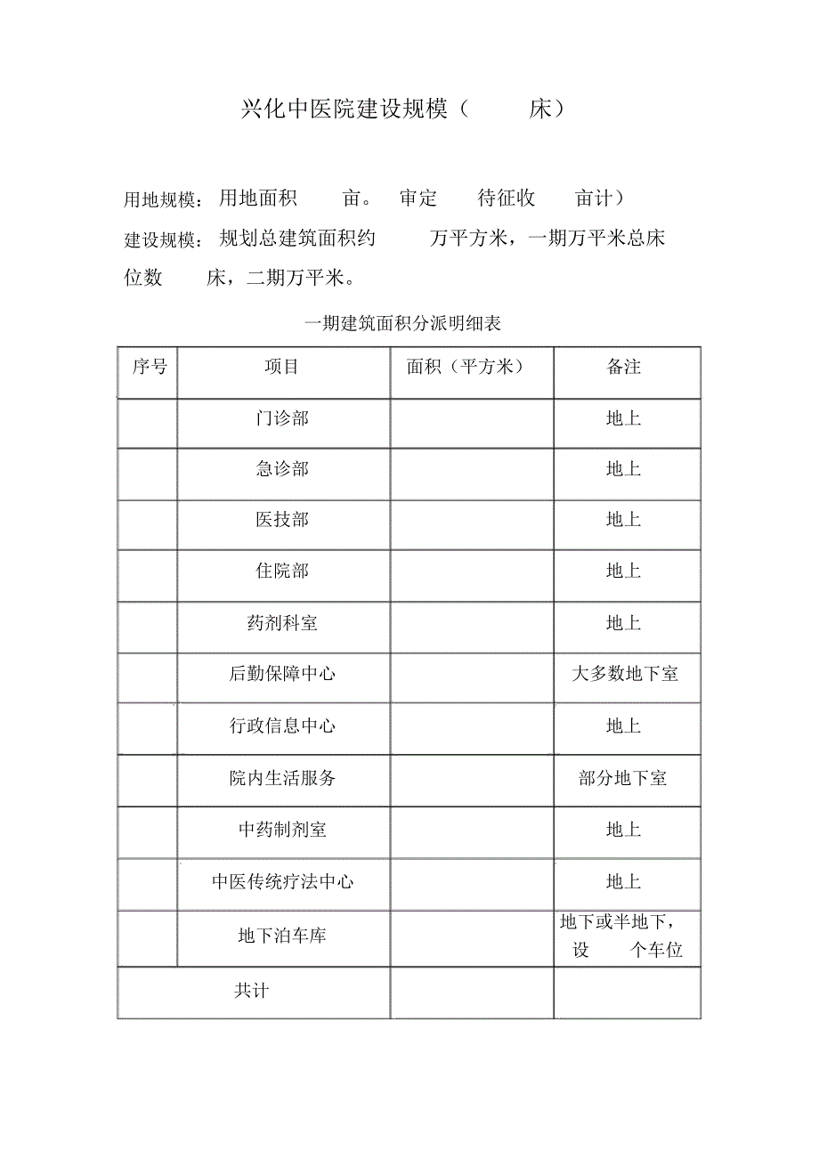 医院建筑设计任务书增加_第1页