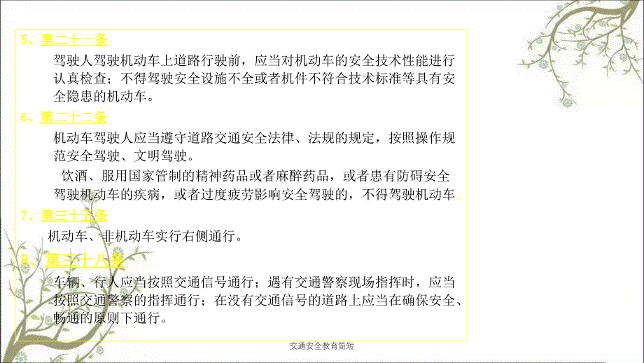 交通安全教育简短PPT课件_第3页