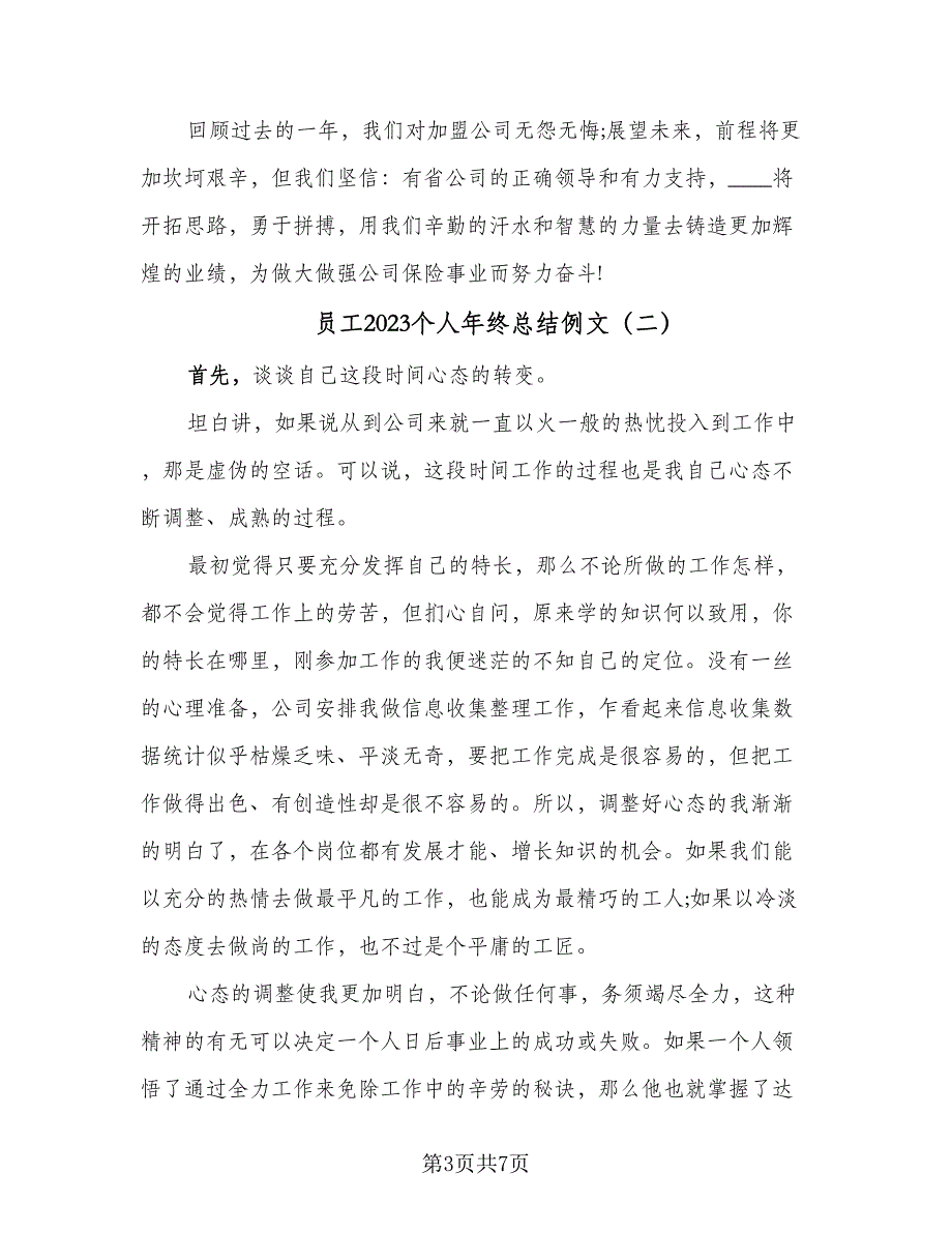 员工2023个人年终总结例文（三篇）.doc_第3页