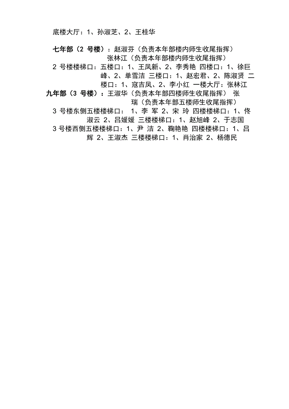 学校火灾逃生演练预案_第3页