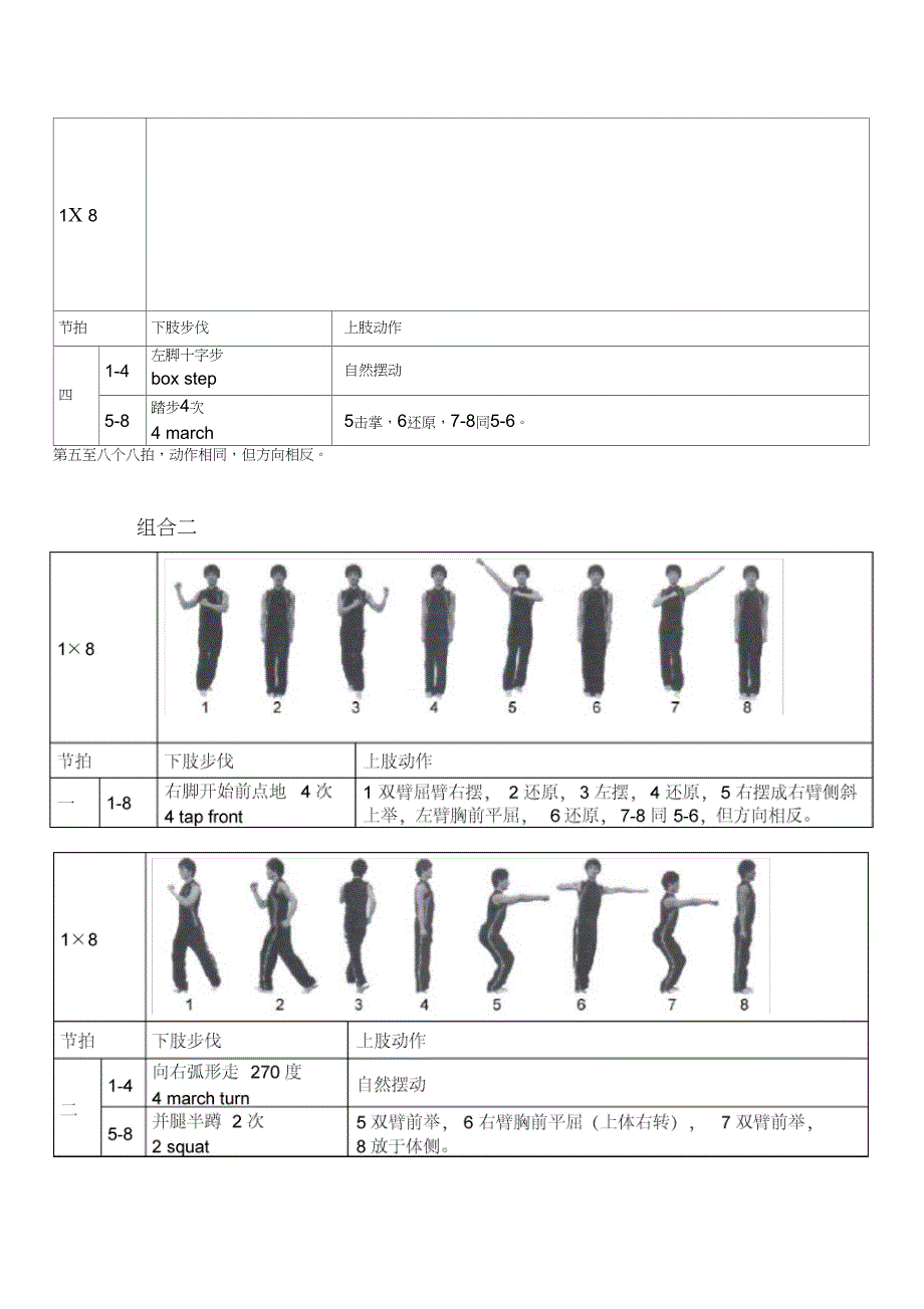《全国健美操大众锻炼标准》第三套大众一级动作图解_第2页