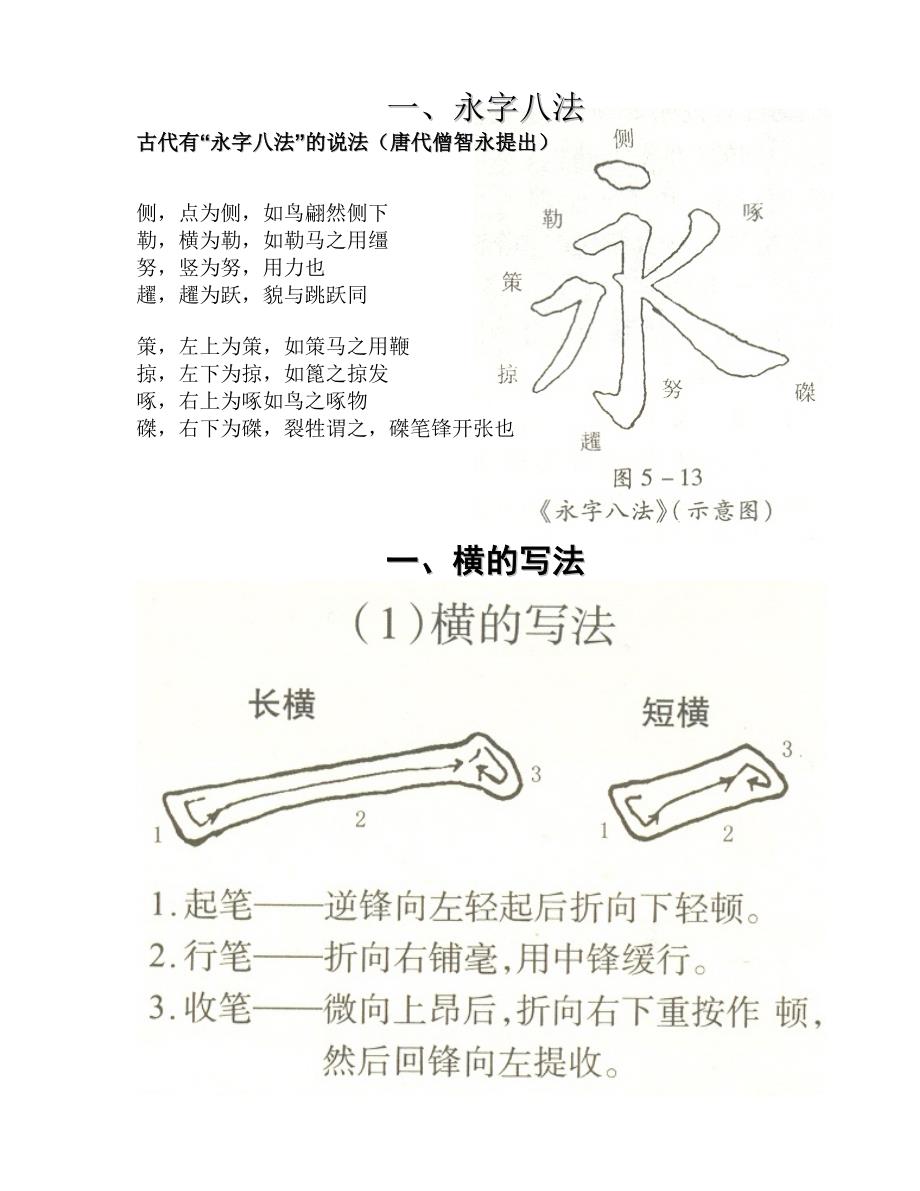 毛笔字基本笔画_第1页
