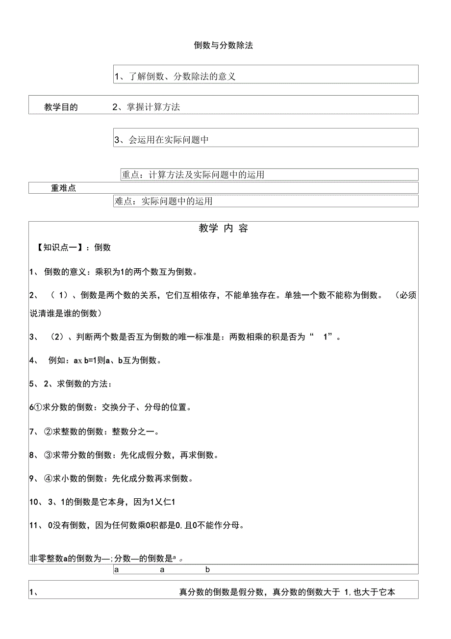分数除法讲义_第1页
