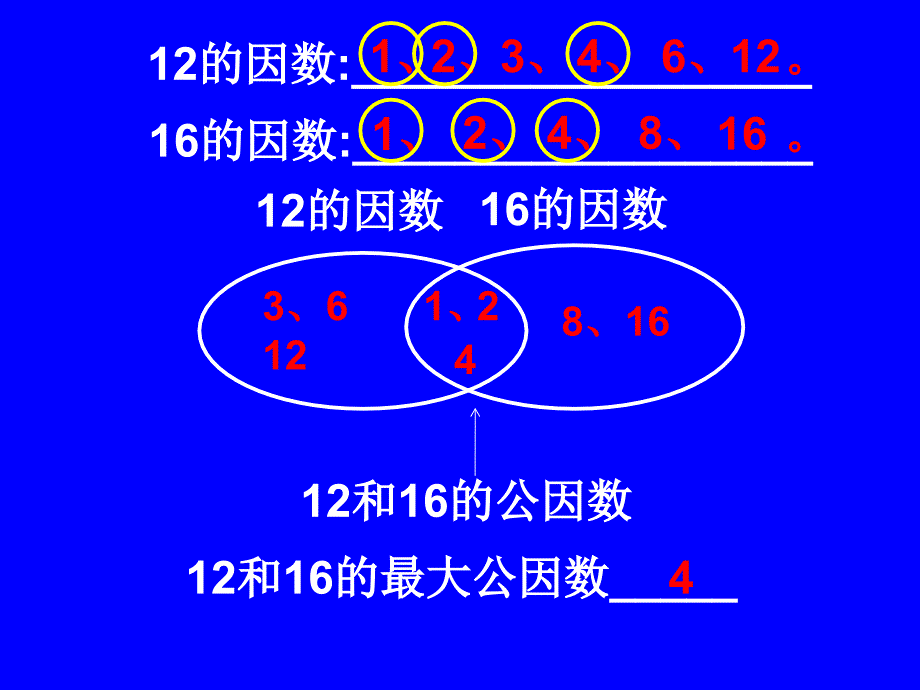 公倍数和公因数复习课课件_第4页