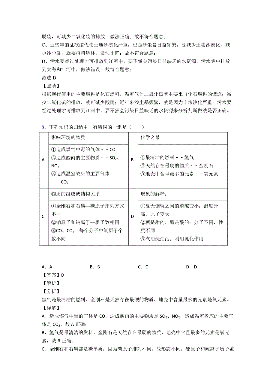 最新-燃料及其利用易错题经典_第4页